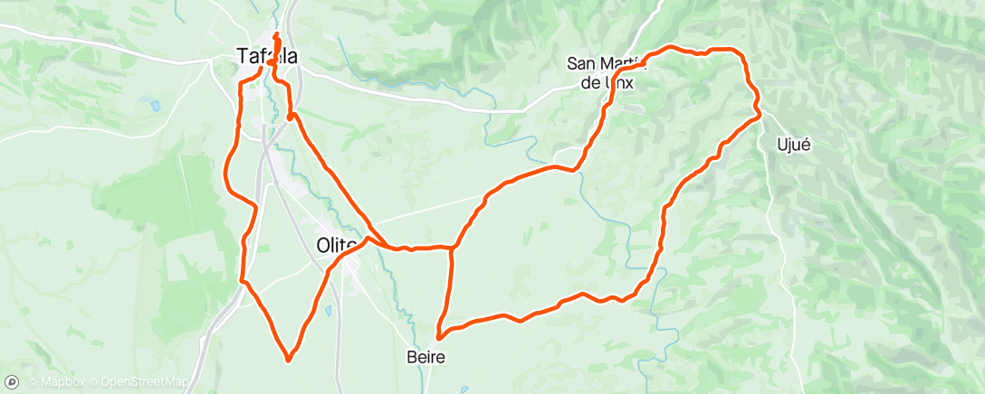 Map of the activity, Vuelta a Ujué (Gravel)!!!!