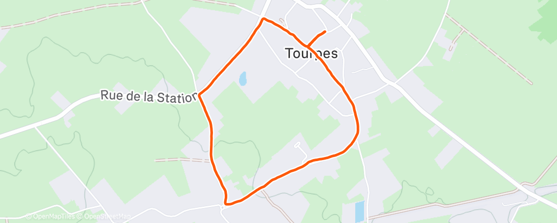 Map of the activity, Marche matinale