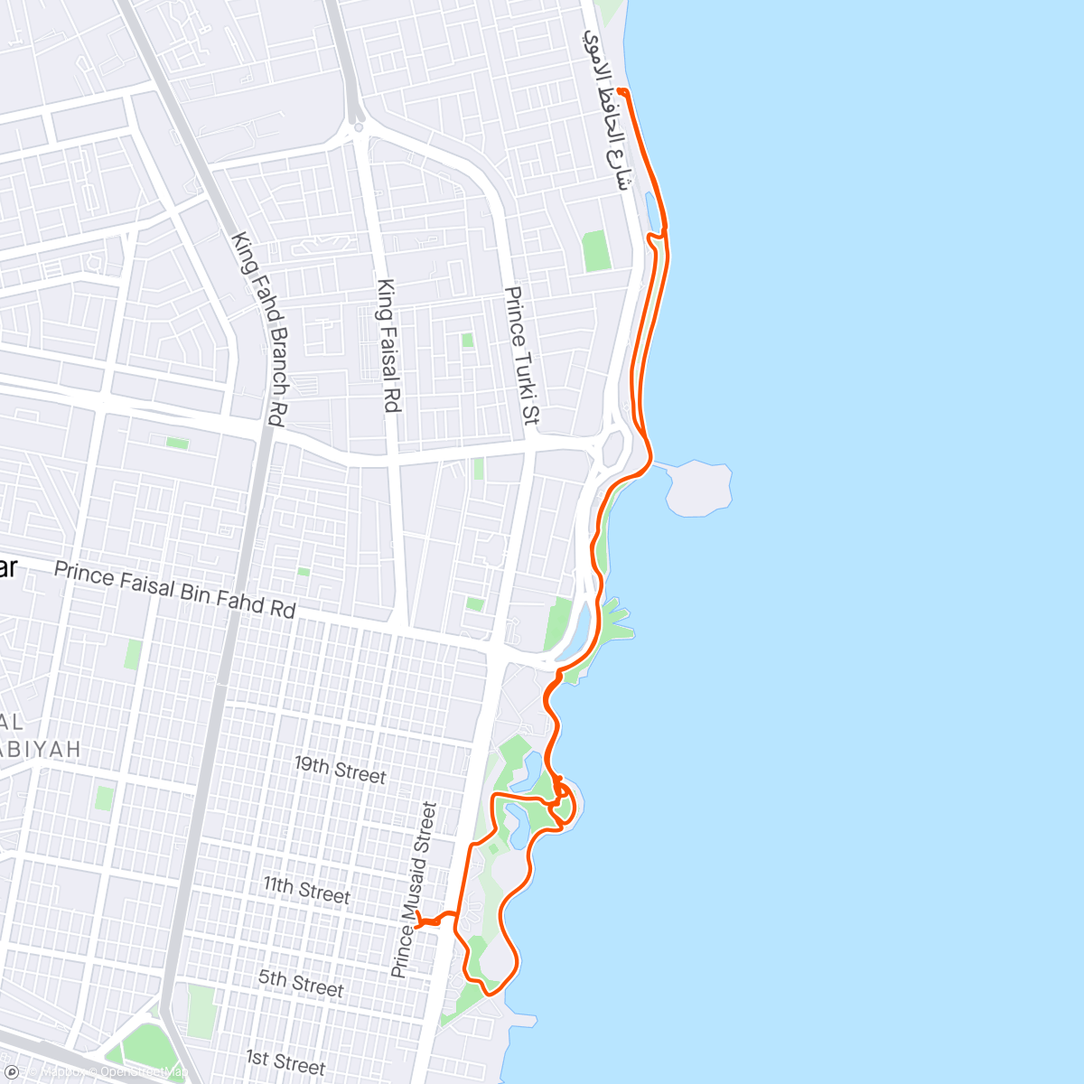 Map of the activity, Chill Ride