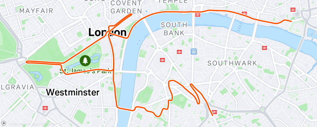 Map of the activity, Zwift - Zwift Camp: Baseline | Sprint Test in London