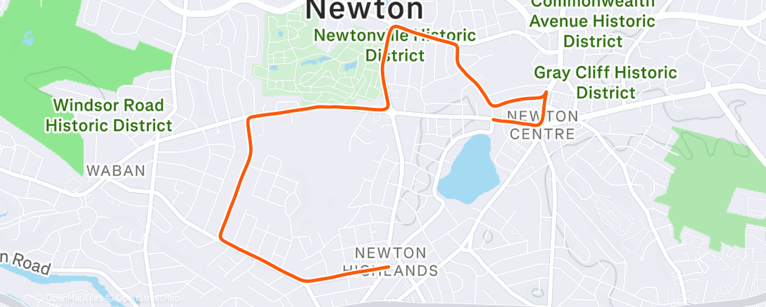 Peta aktivitas, Morning Run