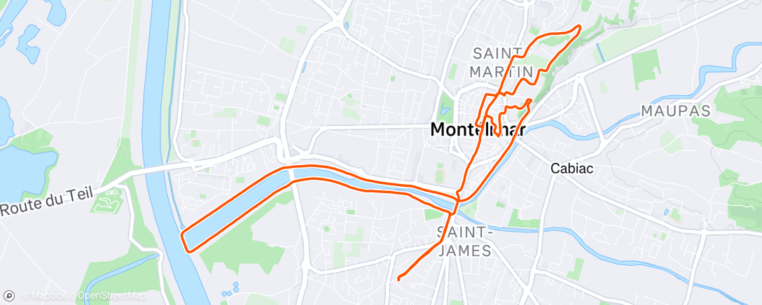 Map of the activity, Essaie De dos 🤕