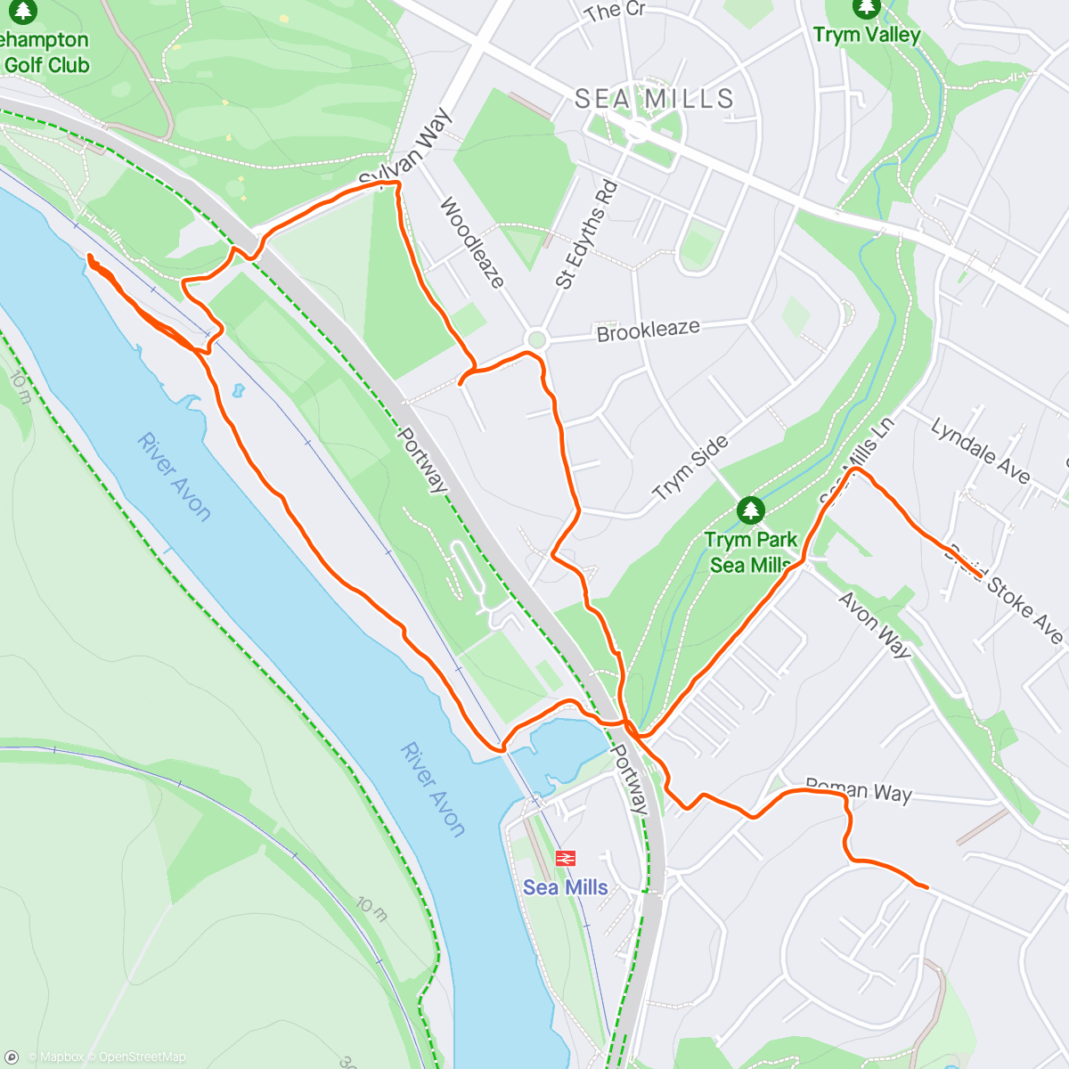 Mapa de la actividad (Morning Walk along the river)