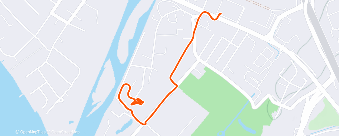 Map of the activity, Дневная прогулка