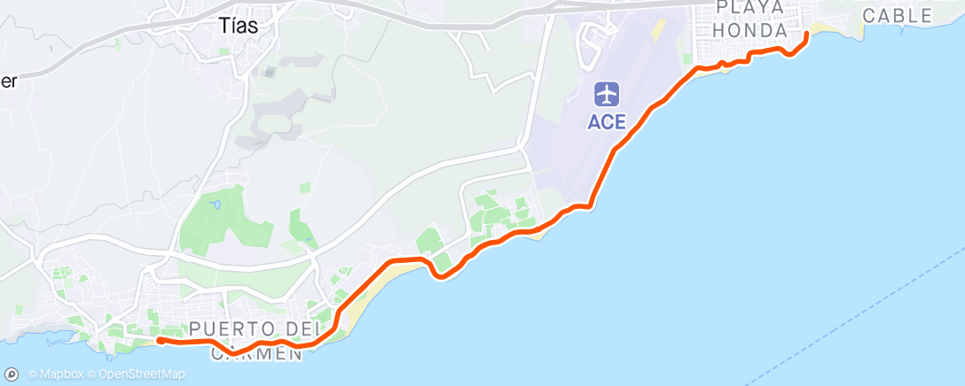 Map of the activity, Running into an overall AG win in Lanzarote ❤️🤩