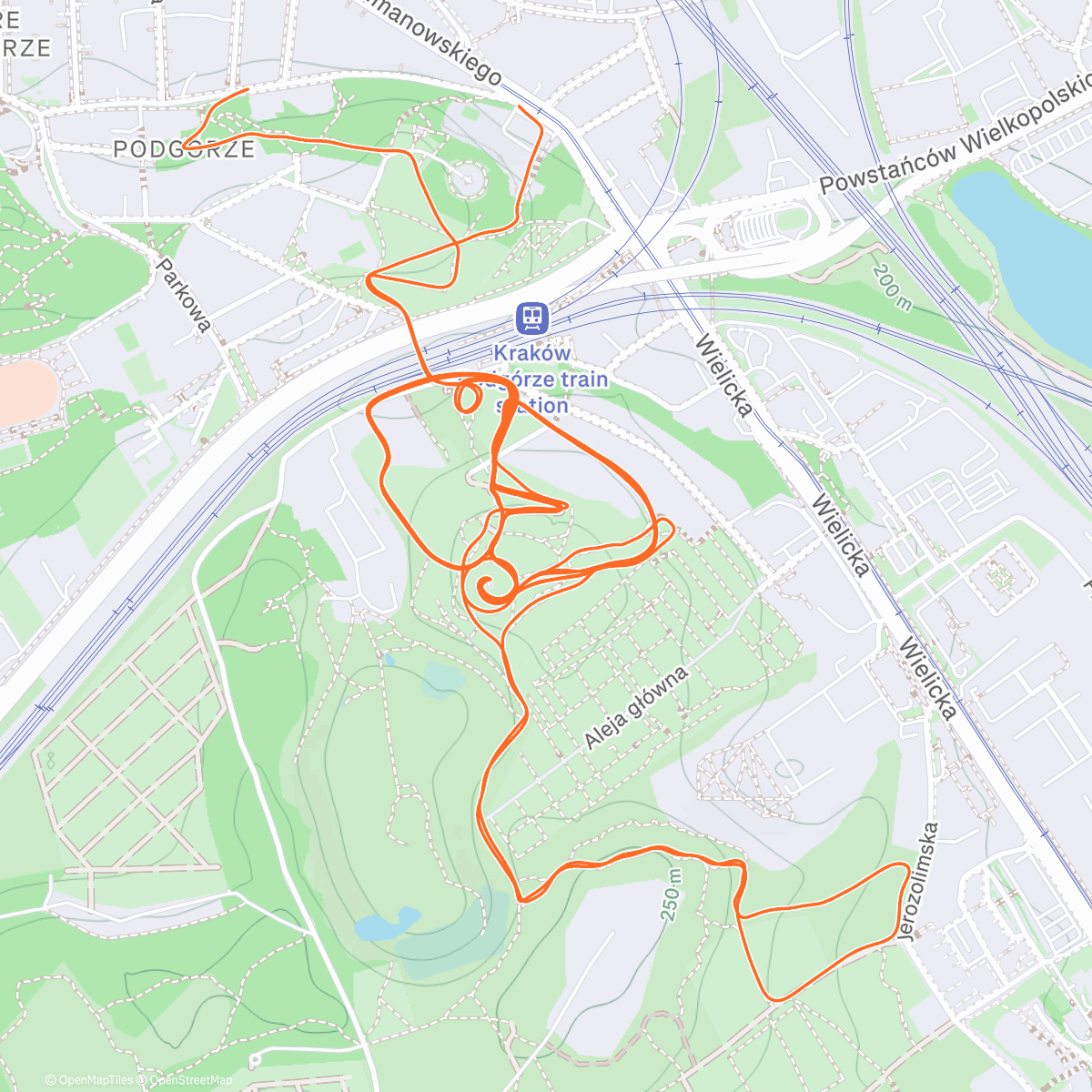 Map of the activity, Odwilżowe 5x7’/1’ SubT w słońcu ☀️ GAP 3'38"-3'34"