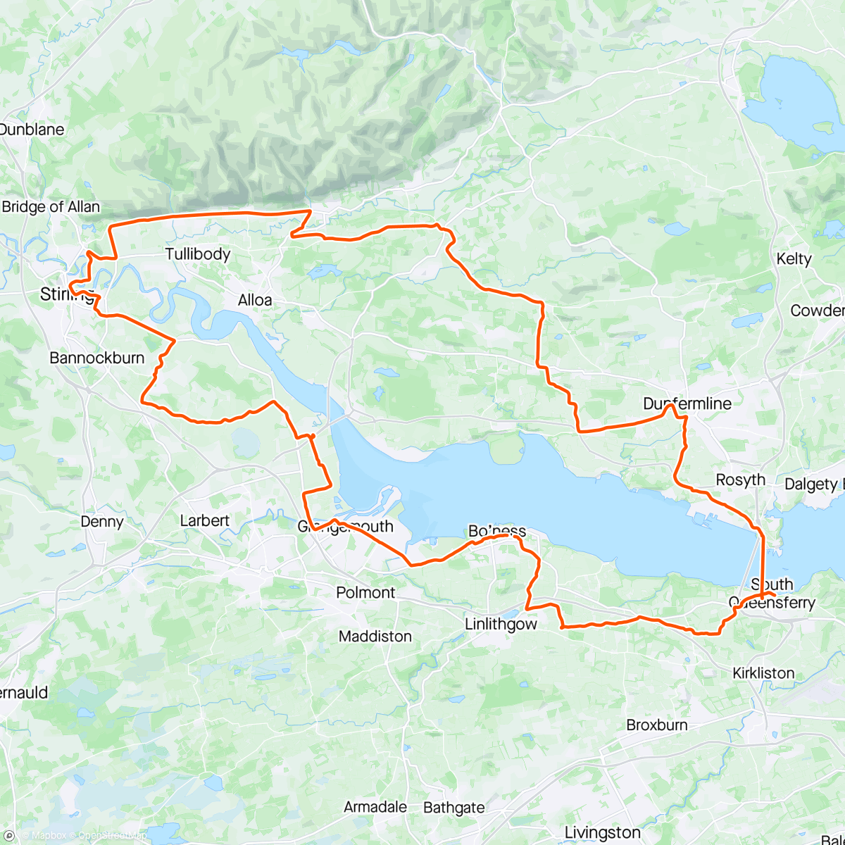 Map of the activity, Pink Sweet Ride