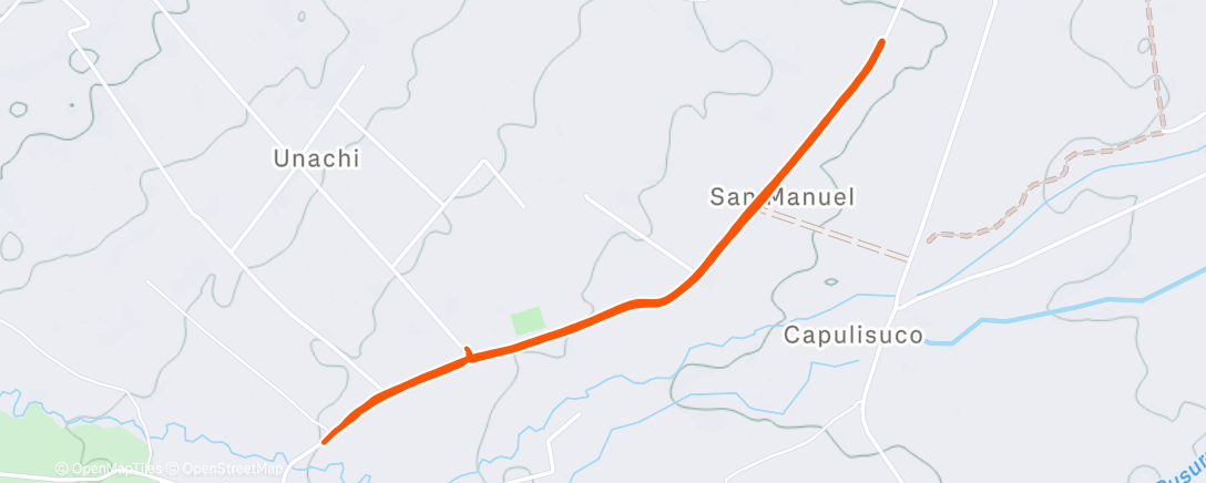 Map of the activity, Morning Run