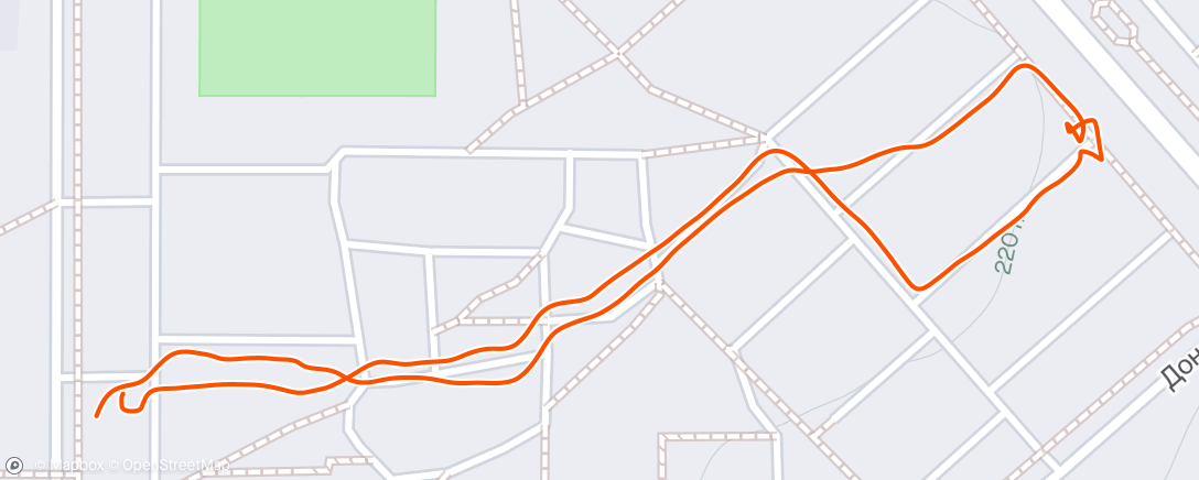 Map of the activity, Afternoon Walk