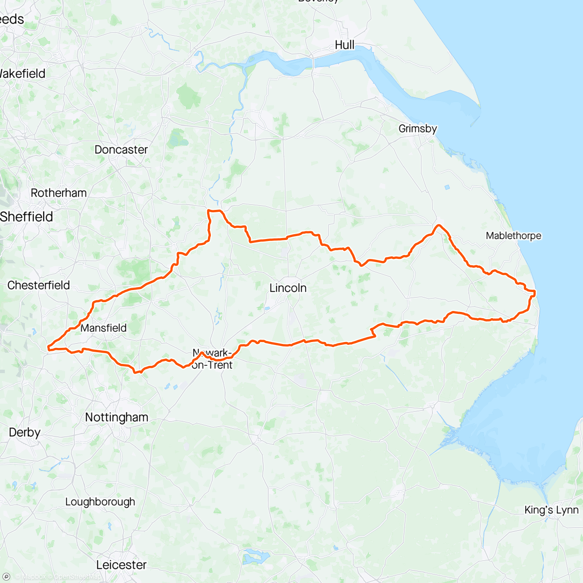 Mapa da atividade, To the Chapel 300km