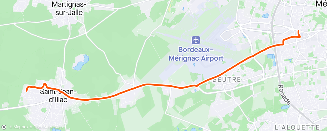 Mappa dell'attività Sortie vélo le matin