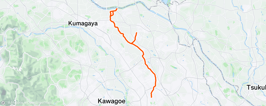 Map of the activity, ランチタイム ライド