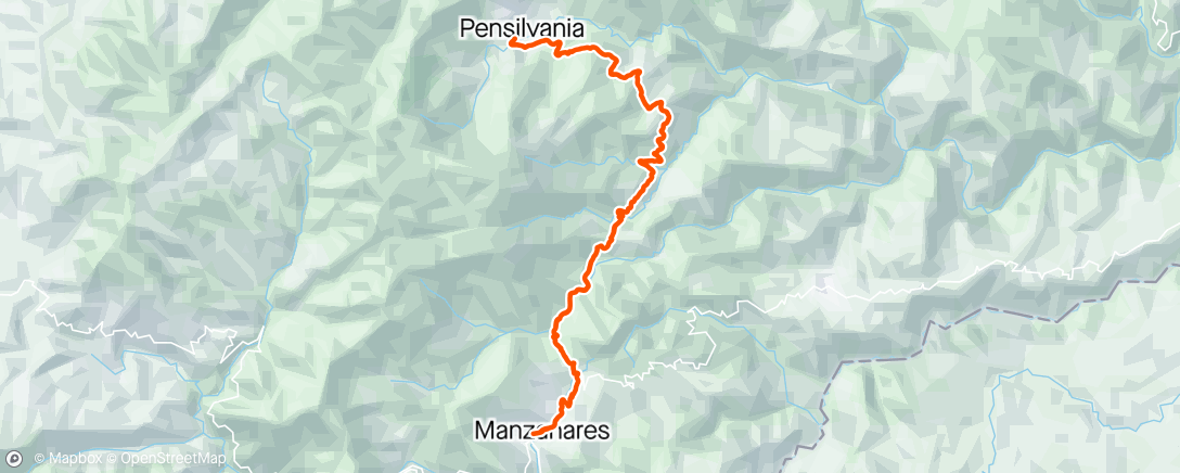 Map of the activity, Manzanares