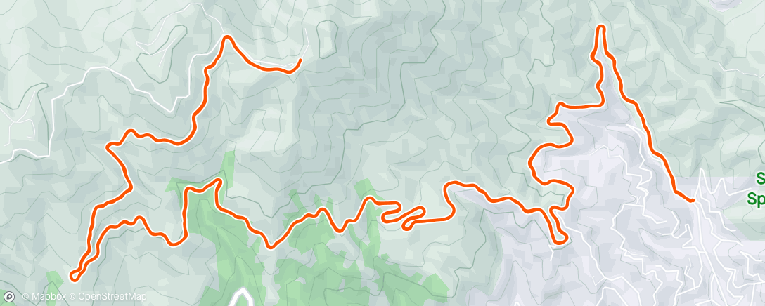 Map of the activity, Mt Tam