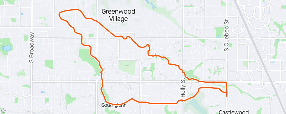 Map of the activity, Cherry Hills - 1st time under my NEW BRIDGE! 😎