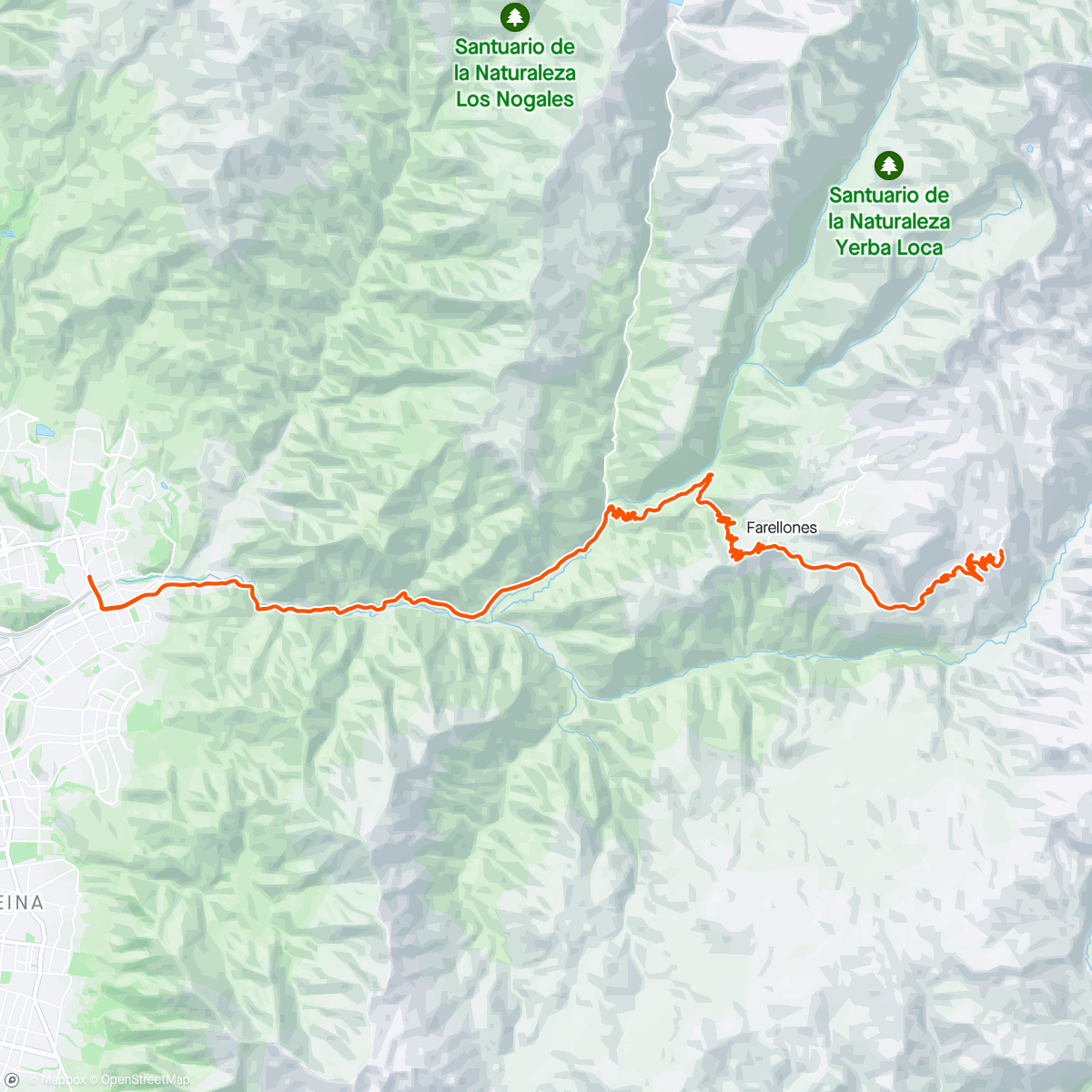 Map of the activity, Valle Nevado 🏔️