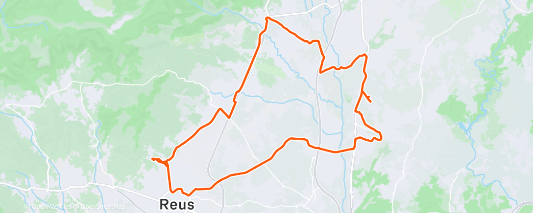 Map of the activity, Lunch Ride