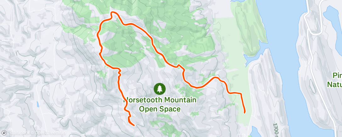 Map of the activity, Morning Run