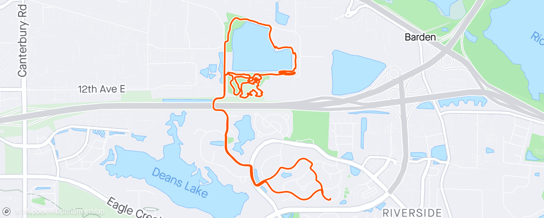 Map of the activity, Quick spin at Xcel