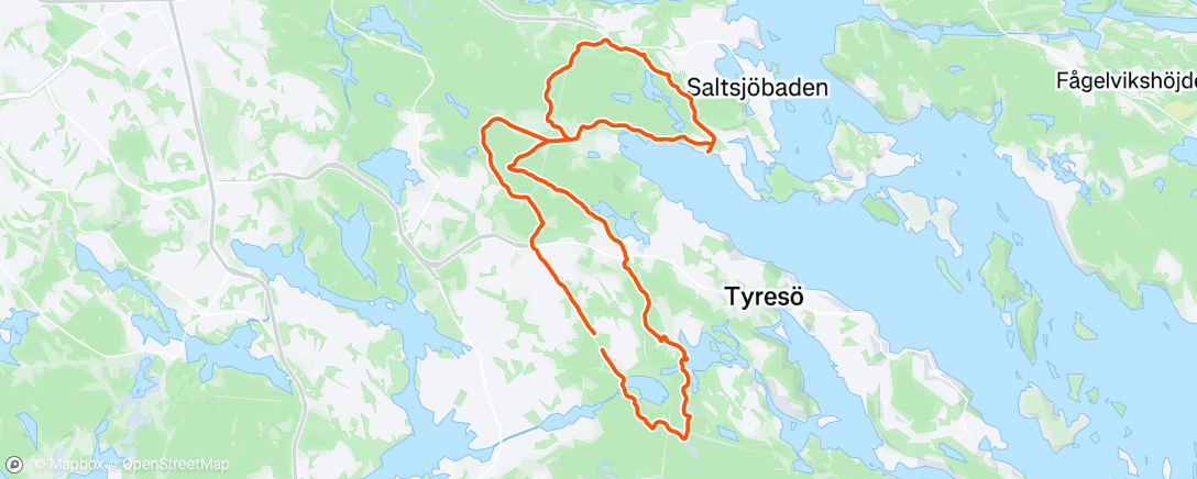 Map of the activity, Morning Ride