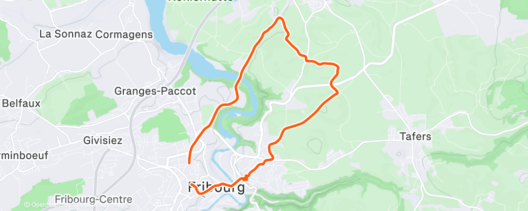 Map of the activity, Le jog du mardi avec Bobby 😃