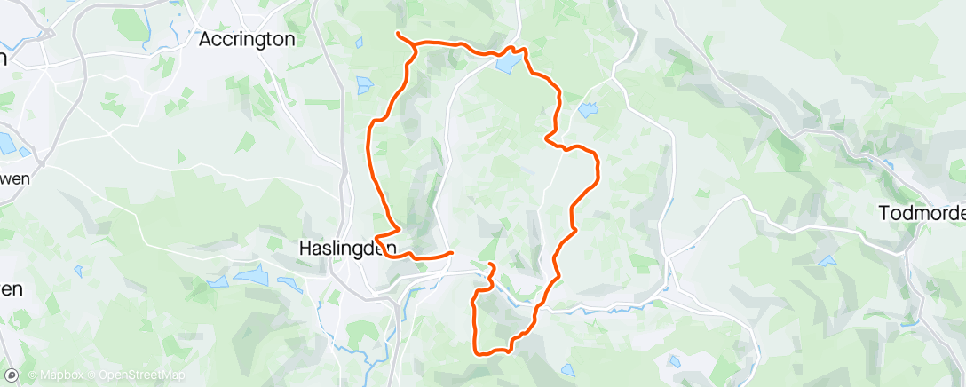 Map of the activity, Morning Run