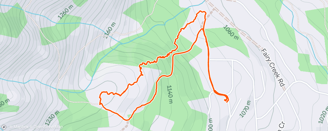 Map of the activity, Poking around Mt Fernie