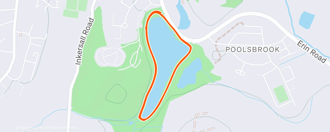 Map of the activity, Morning Run