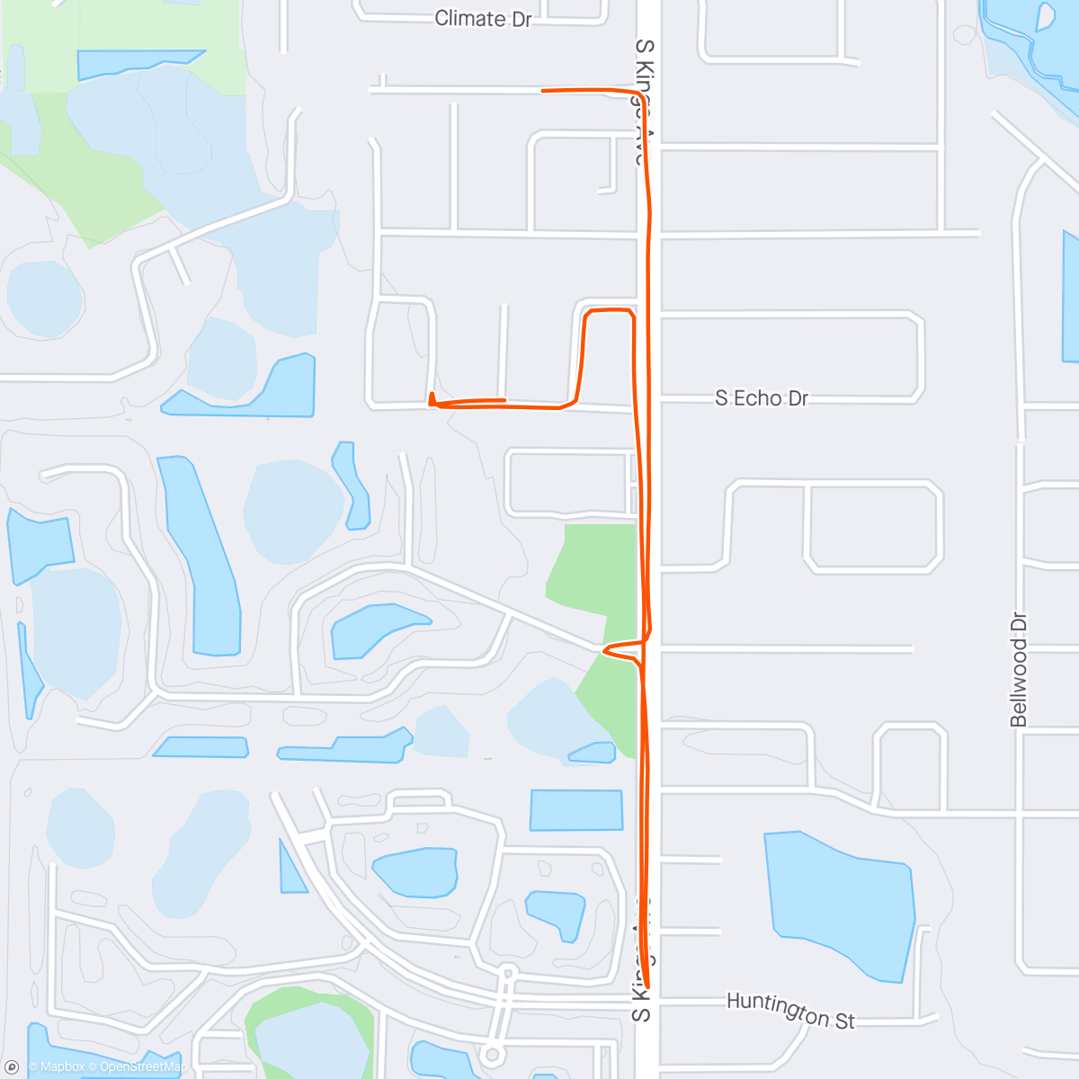 Mapa de la actividad, Morning Run (still recovering)