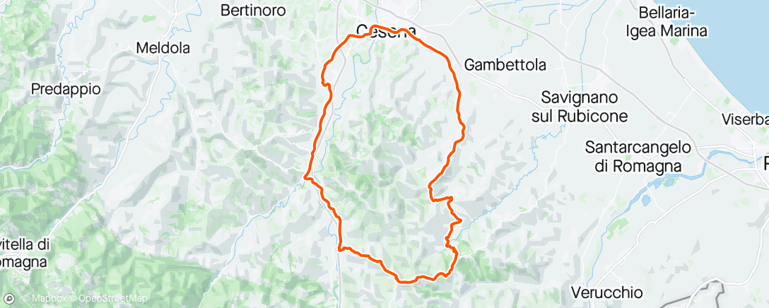 Карта физической активности (Giro pomeridiano)