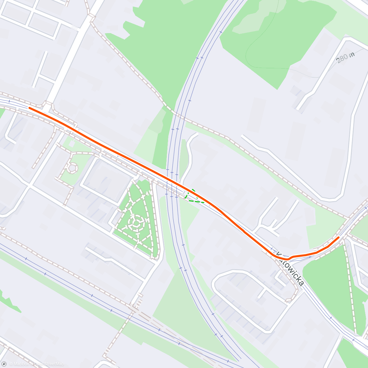 Map of the activity, Evening Ride