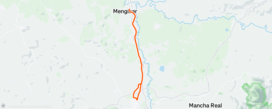 Map of the activity, Mengibar
