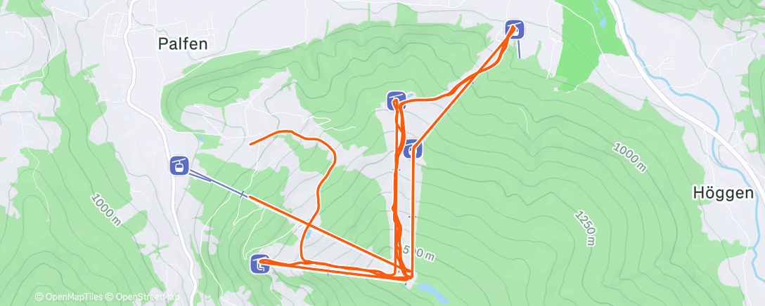 Map of the activity, Rozlucka s lyzovanim…