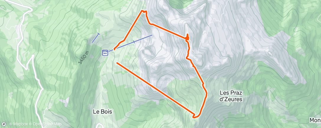 Mappa dell'attività La Tournette mais bug strava 😠