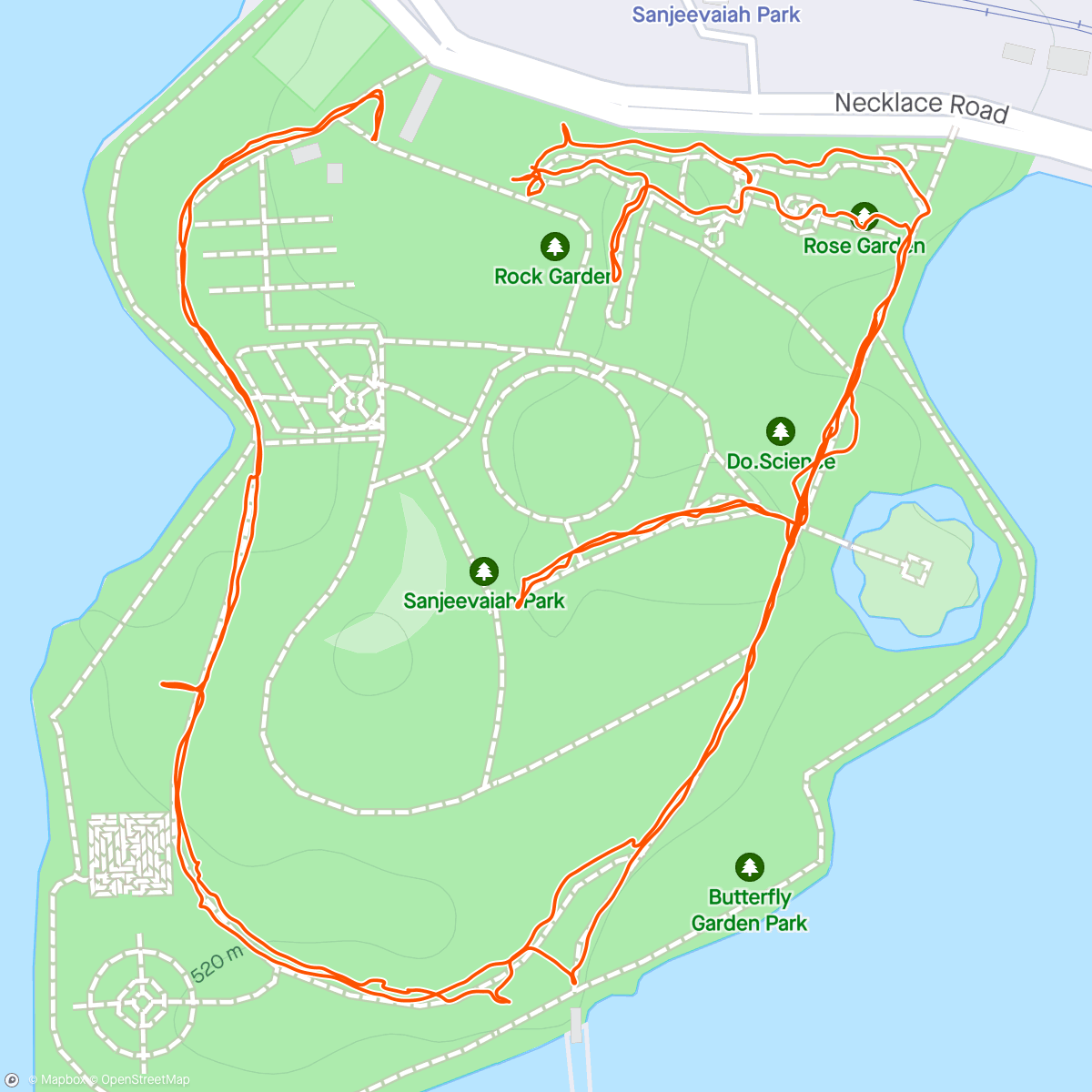 Mapa de la actividad, Morning walk