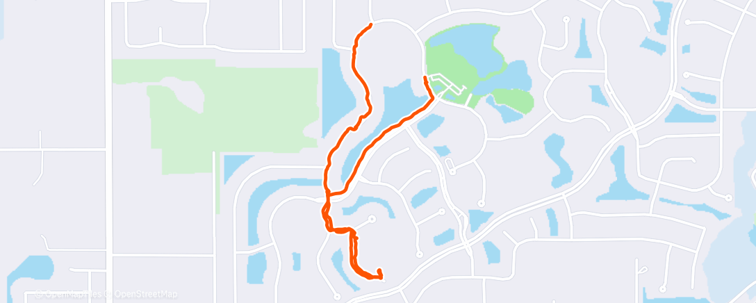 Map of the activity, Morning Walk