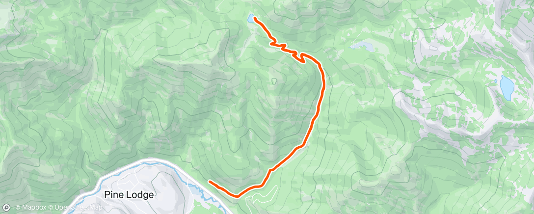 Map of the activity, Lunch Hike