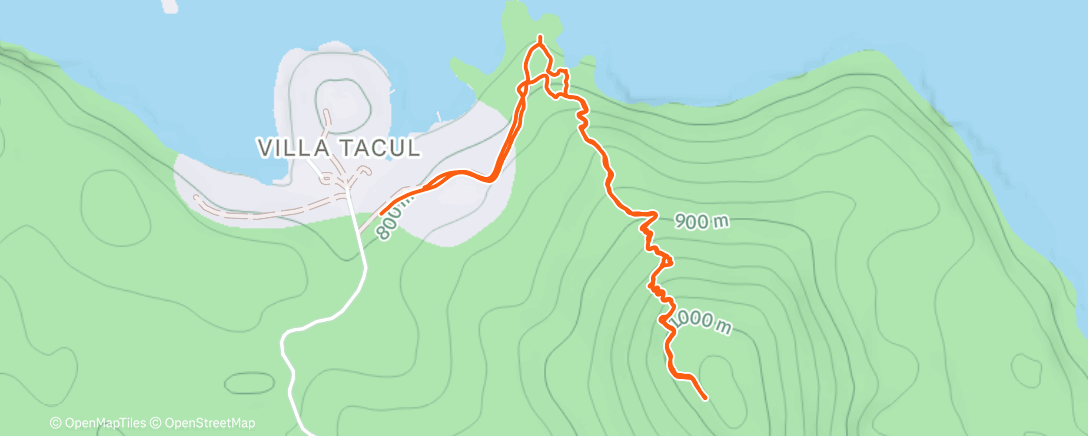 Карта физической активности (Afternoon Trail Run)