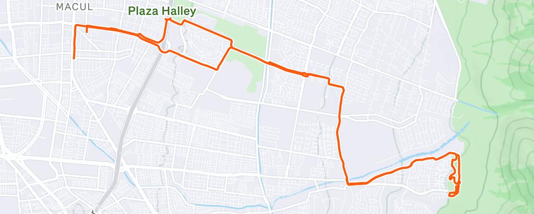 Map of the activity, Morning Mountain Bike Ride