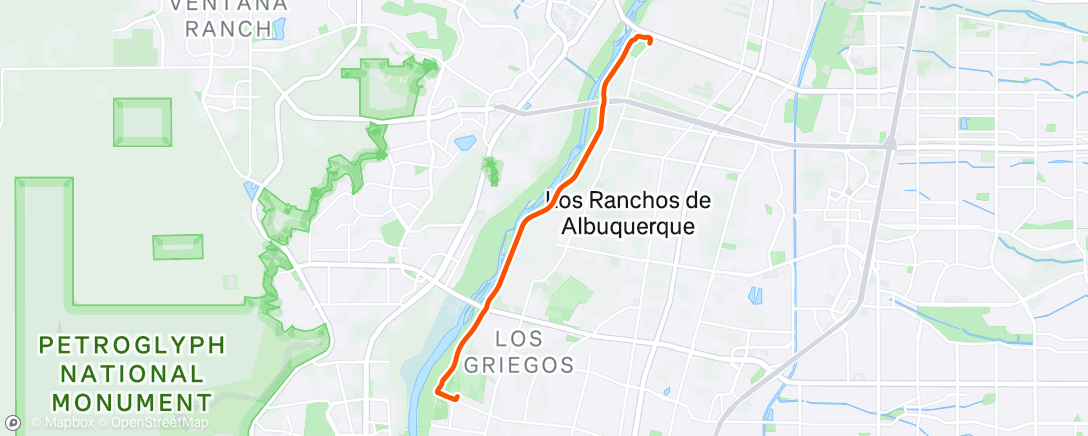 Map of the activity, Morning Run