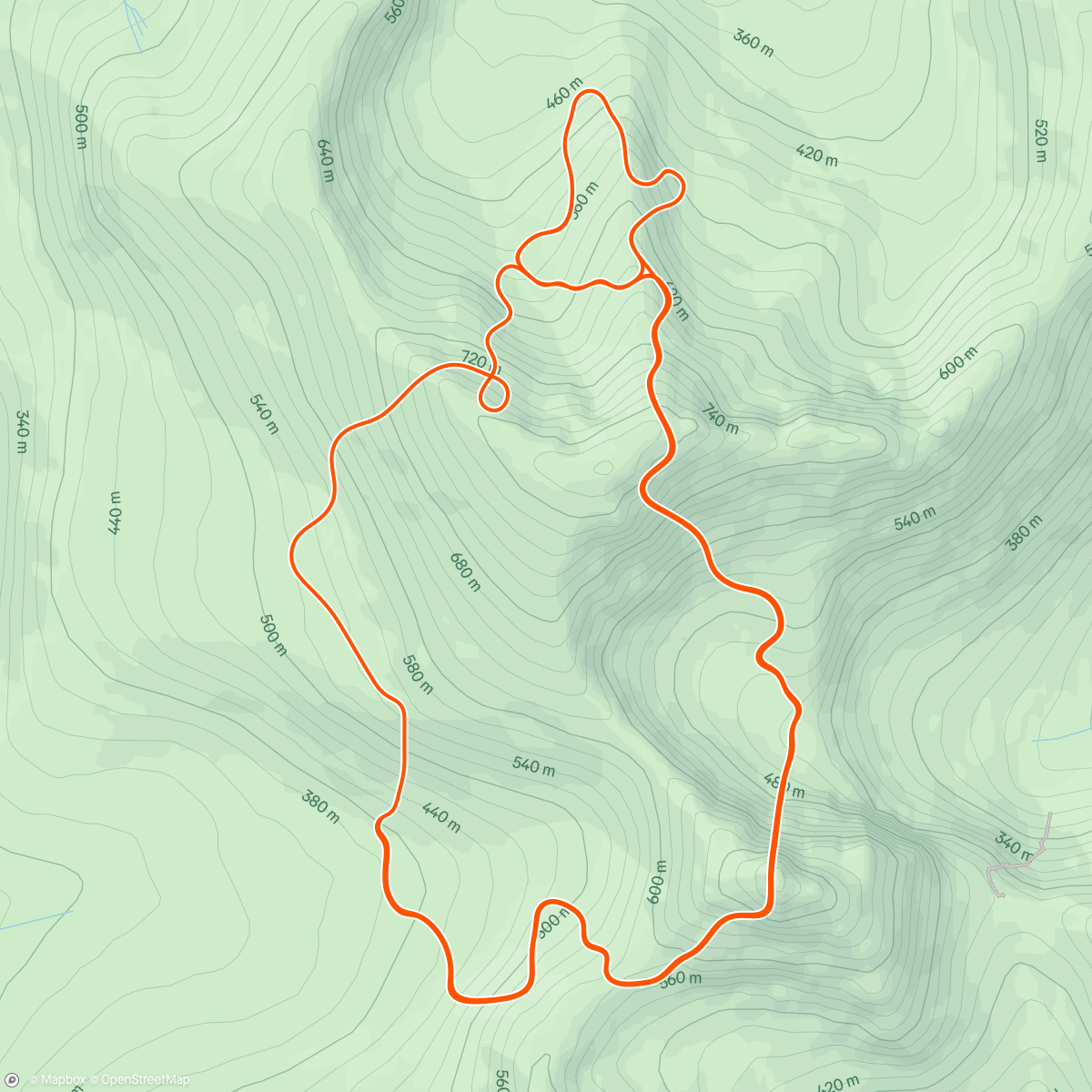 Map of the activity, Zwift - Sevens on Rolling Highlands in Scotland