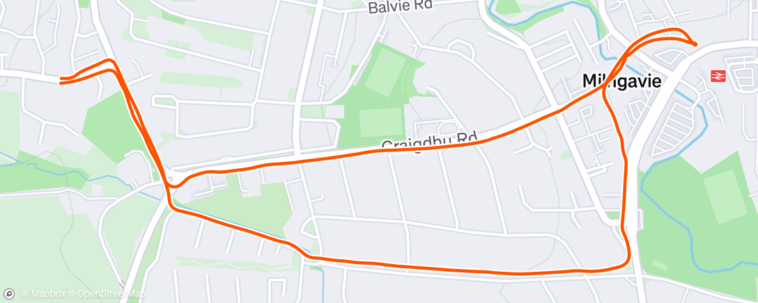 Map of the activity, Morning Walk