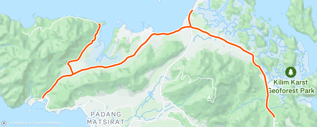 Map of the activity, FulGaz - IRONMAN 70.3 Langkawi