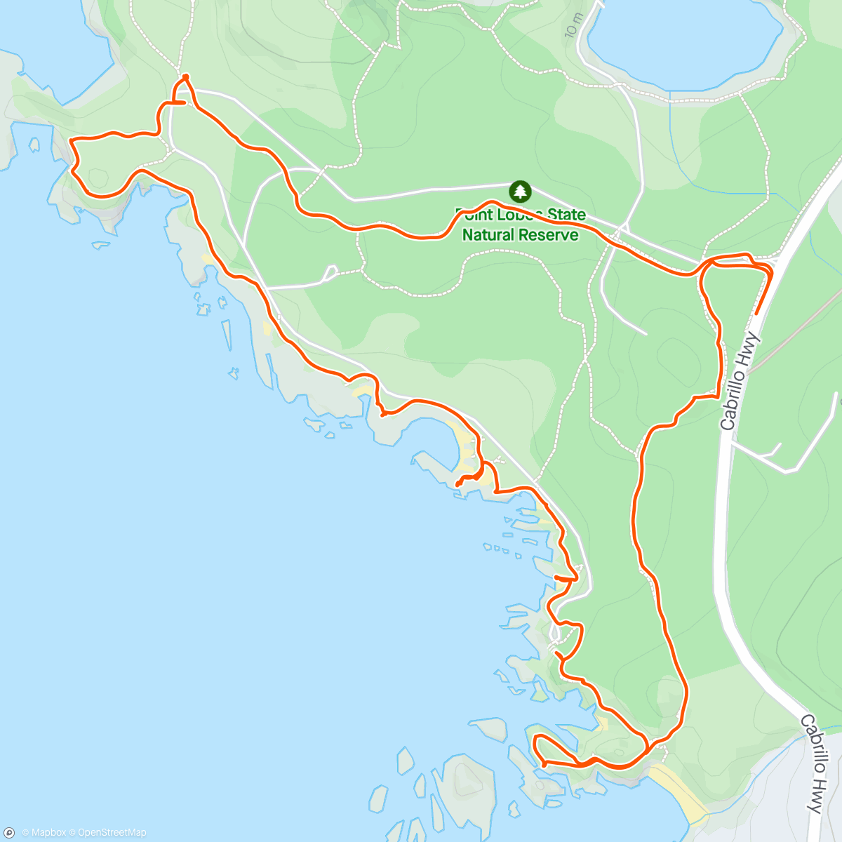 活动地图，Point Lobos State Natural Reserve