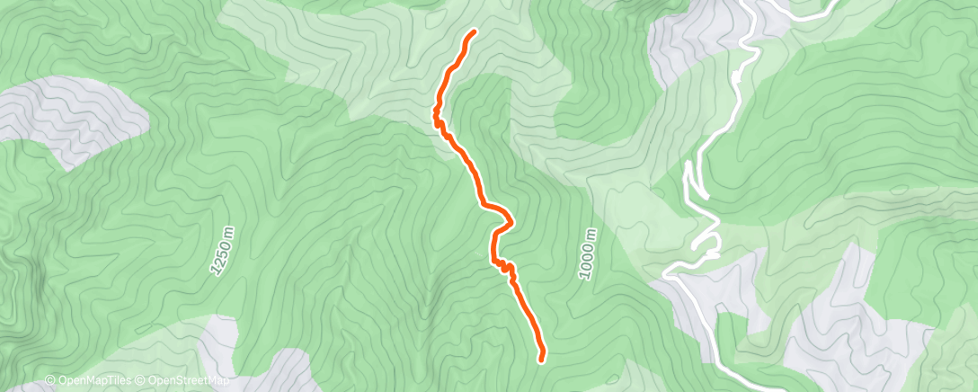 Carte de l'activité Randonnée le matin