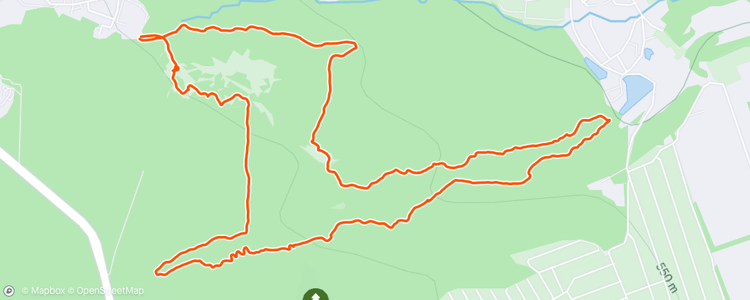 Map of the activity, Трейлраннинг (утро)