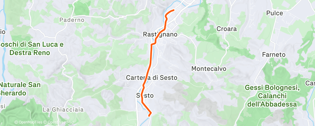Map of the activity, Corsa di domenica! Se non corri mai..fatica farai😡