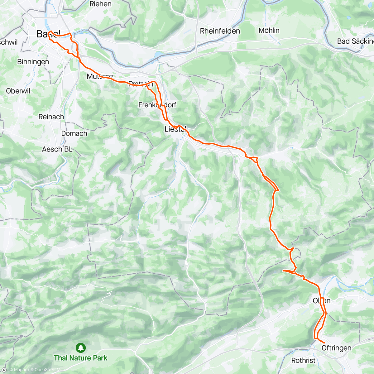 Map of the activity, Basel coffee loop