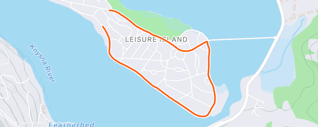 Map of the activity, Lunch Run