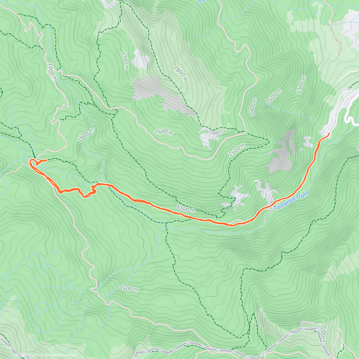 Map of the activity, Pranzo al rifugio Segheria da Civago | CAI 605